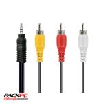 کابل ۱ به ۳ صدا و تصویر av