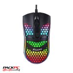 ماوس گیمینگ جکنگ JM G102 با دقت بالا و نور RGB