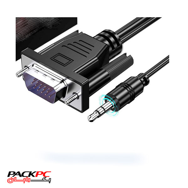 کابل تبدیل HDMI به VGA الون مدل CV1000 همراه AUX