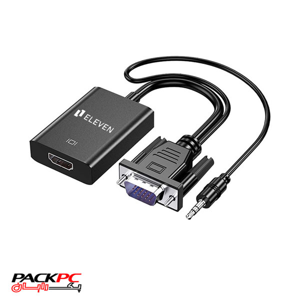 کابل تبدیل HDMI به VGA الون مدل CV1000 همراه AUX
